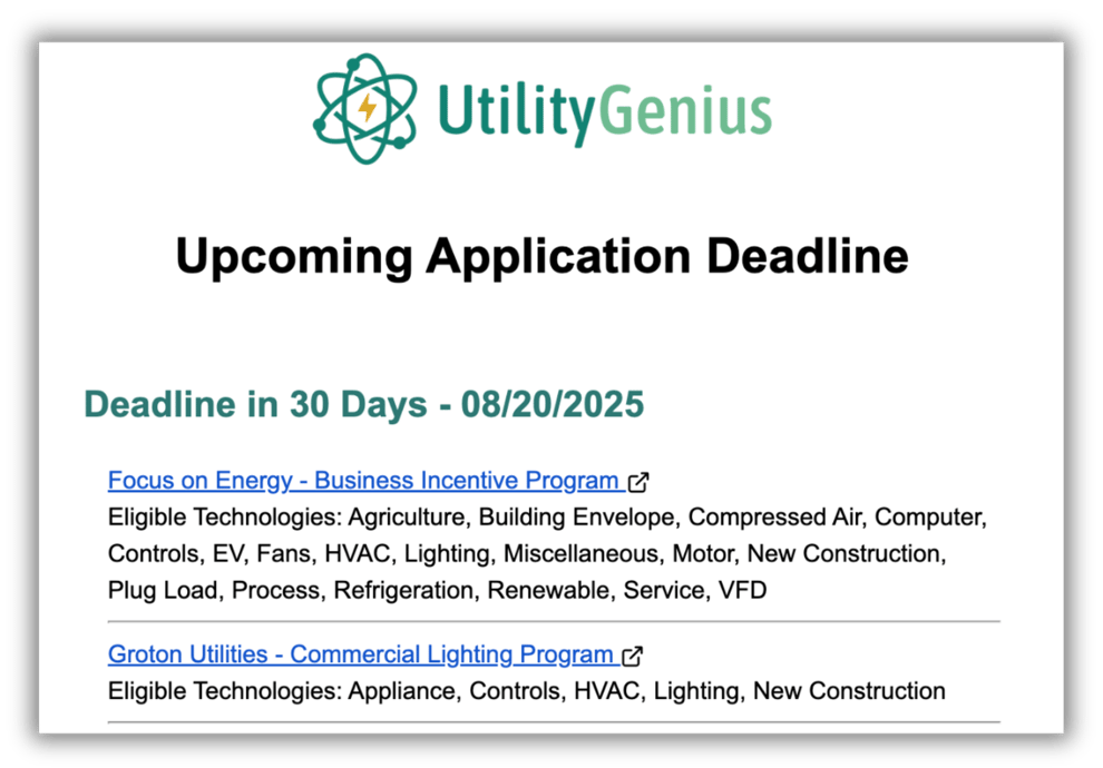 Product Update: New Alerts, New Projects Rebate Field, and Non-utility ...